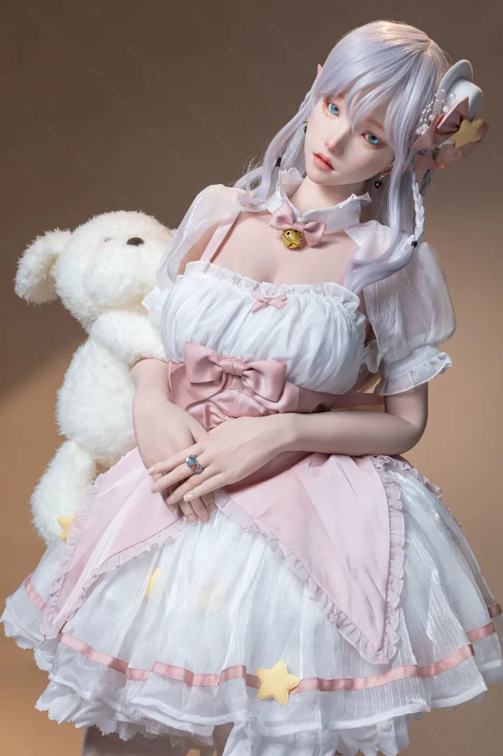 155cm (5ft1) E CUP Lightweight Silicone Sex Doll, Movable Jaw Head Calla